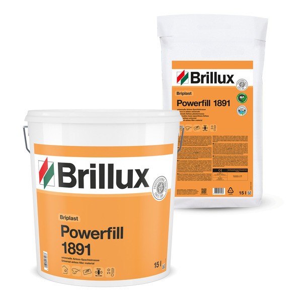 Briplast Powerfill 1891 Airless-Spachtel, Eimerware, 15 l Eimer