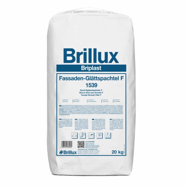 Brillux Briplast Fassaden-Glättspachtel F 1539 weiß 4 kg